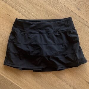 lululemon athletica Black Athletic Skort with Built-In Shorts